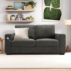 Hanherry 70" Sofa for Living Room, Modern Comfy Couch with Medium Firm Seat Cushion, Removable Cover,Wide Armrest,USB/Type-C Port,Chenille Fabric Couches for Small Space,Apartment