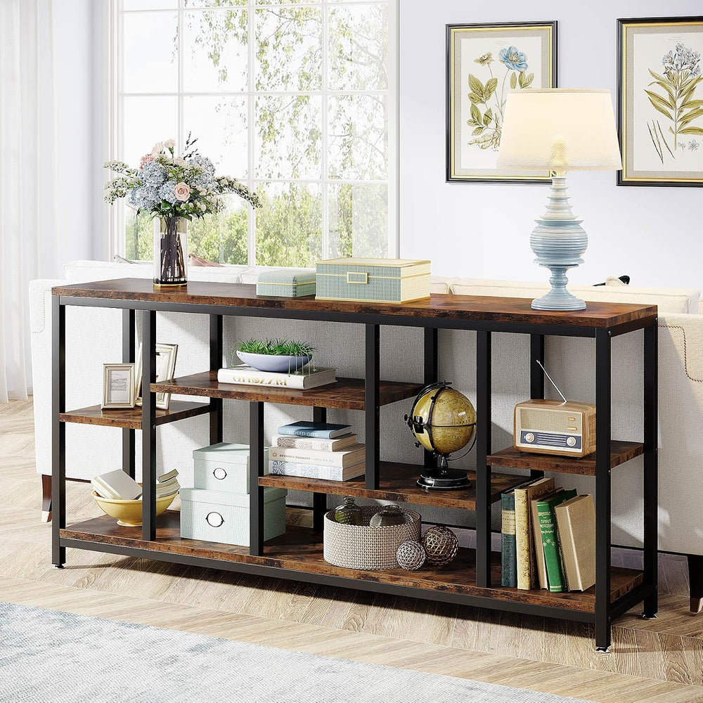 Tribesigns Console Sofa Table, 70.9 inch Extra Long Table Behind Couch with S...