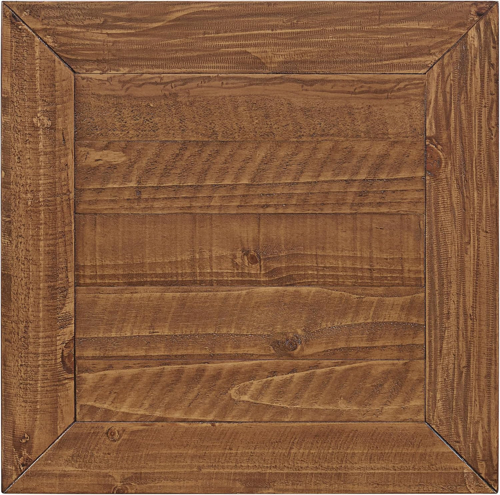Monterey Farmhouse Rustic End Table, Solid Pine Wood Coastal Side Table with ...