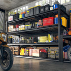 REIBII 60" W Garage Shelving, 4 Tier Storage Shelves Heavy Duty, 2500LBS Industrial Shelf, Adjustable Metal Shelving for Garage, Warehouse, School, Commercial, Business, 60" W x 60" H x 24" D