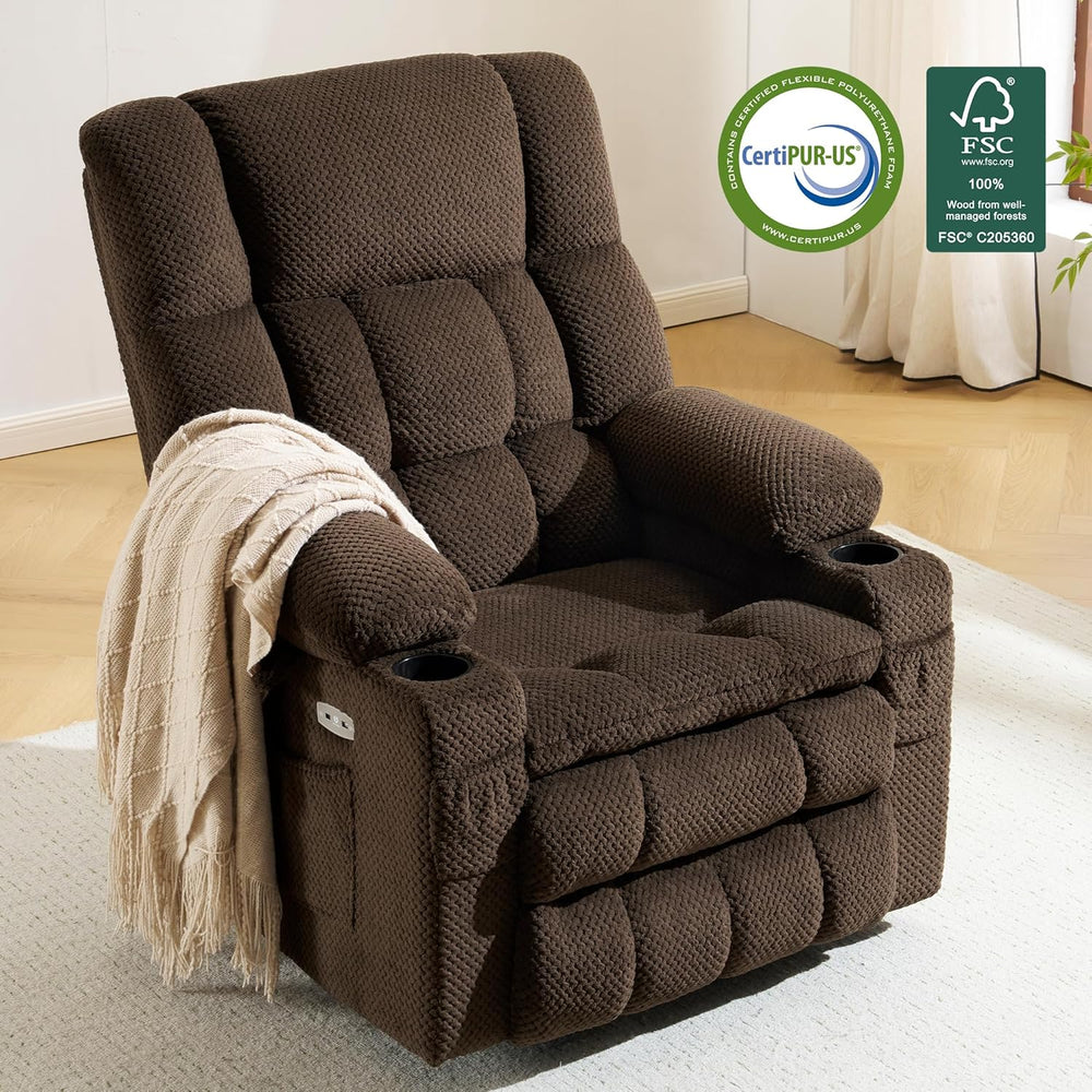 MCombo Dual Motor Power Lift Recliner Chair with Massage and Heat for Elderly...