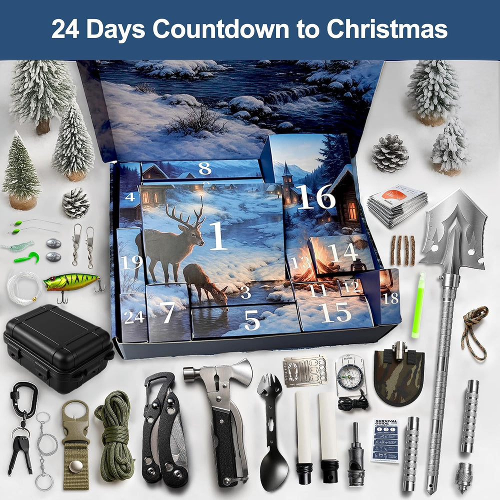 Heavy-Duty Survival Kit Advent Calendars 2026 for Adults Teens Men