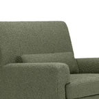 Nursery Works Sleepytime Rocker in Olive Boucle with Light Legs, Greenguard Gold and CertiPUR-US Certified