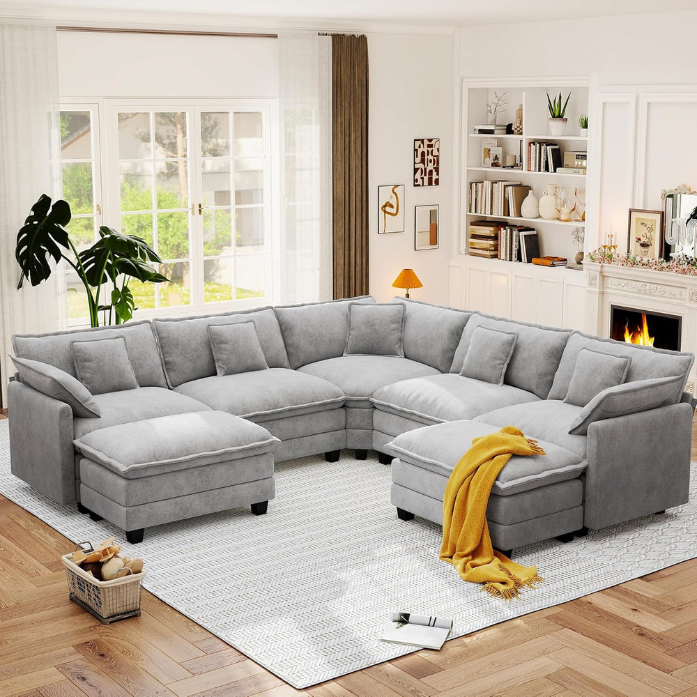 Hanherry Modular Sectional Sofa,Cloud Couch for Living Room,Modern Deep Seat ...