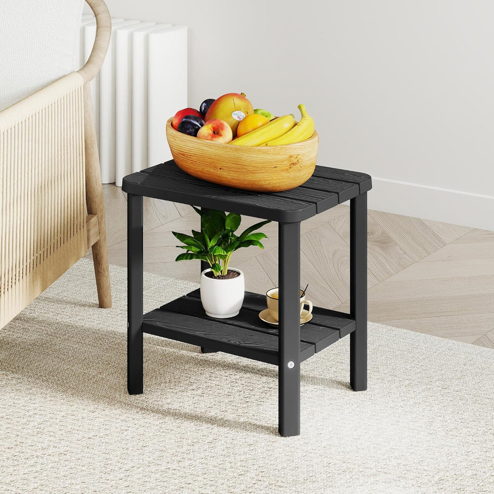 PatioZen Coffee Table Small Outdoor Side Table Weather-Resistant & Easy A...