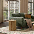 SIMPLIHOME Draper 22" Wide Solid Wood Rectangular End Table in Auburn Brown | Industrial accent table with a slatted base, assembled; natural mango wood nightstand, lamp stand, or side table.