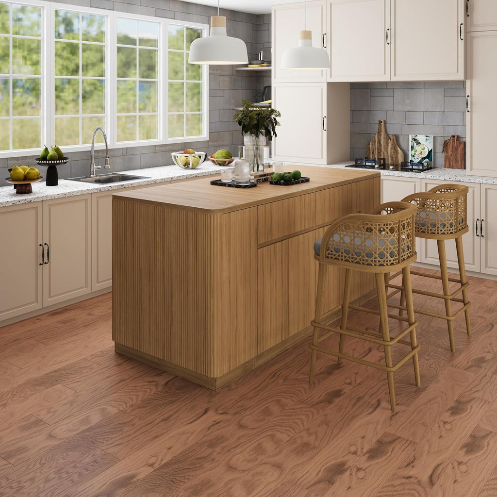 Bobve 74.8" Large Kitchen Island with Storage,Farmhouse Island Table for Kitchen,Wooden Island,Stationary Featuring 2 Drawers and 6 Closed Storage Compartment