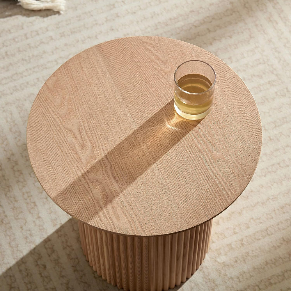 17.71 inch Round Side Table Circle Small Accent Table for Living Room Circle ...