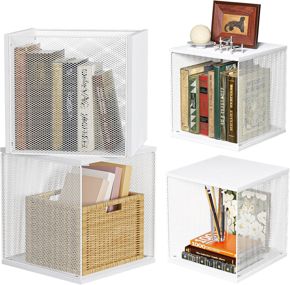 Dmevkic 2 Cube Organizer Bookshelves DIY Variable Stackable Cube Storage Orga...