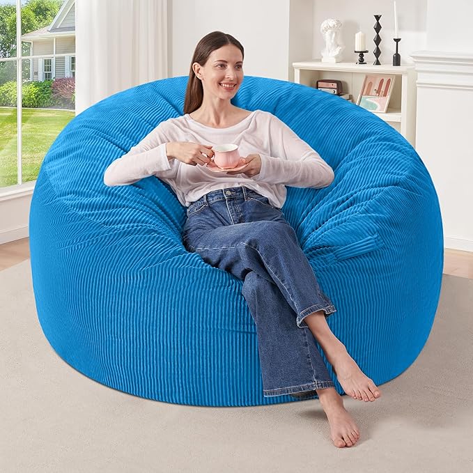 HABUTWAY 3FT Bean Bag Chair,Giant Bean Bag Chairs for Adults,Big Bean Bags wi...