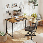 Cubiker Computer Desk, 32 inch Small Home Office Desk for Small Spaces, Modern Simple Style for Home, Office, Brown
