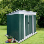 6x4ft Outdoor Metal Storage Shed Waterproof Garden Shed with Lockable Door, Windows & Vents, Tool Metal Storage for Patio Furniture Lawnmower