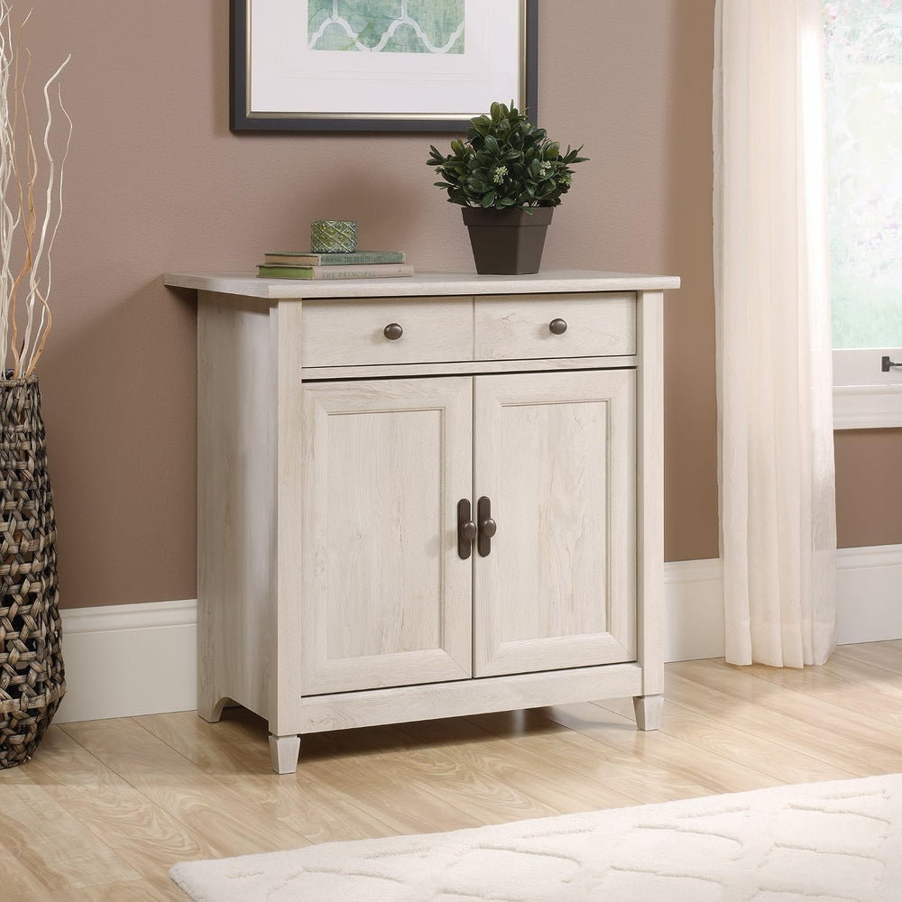 Sauder Edge Water Accent Storage Cabinet with Doors, Utility Cabinet, in Chal...