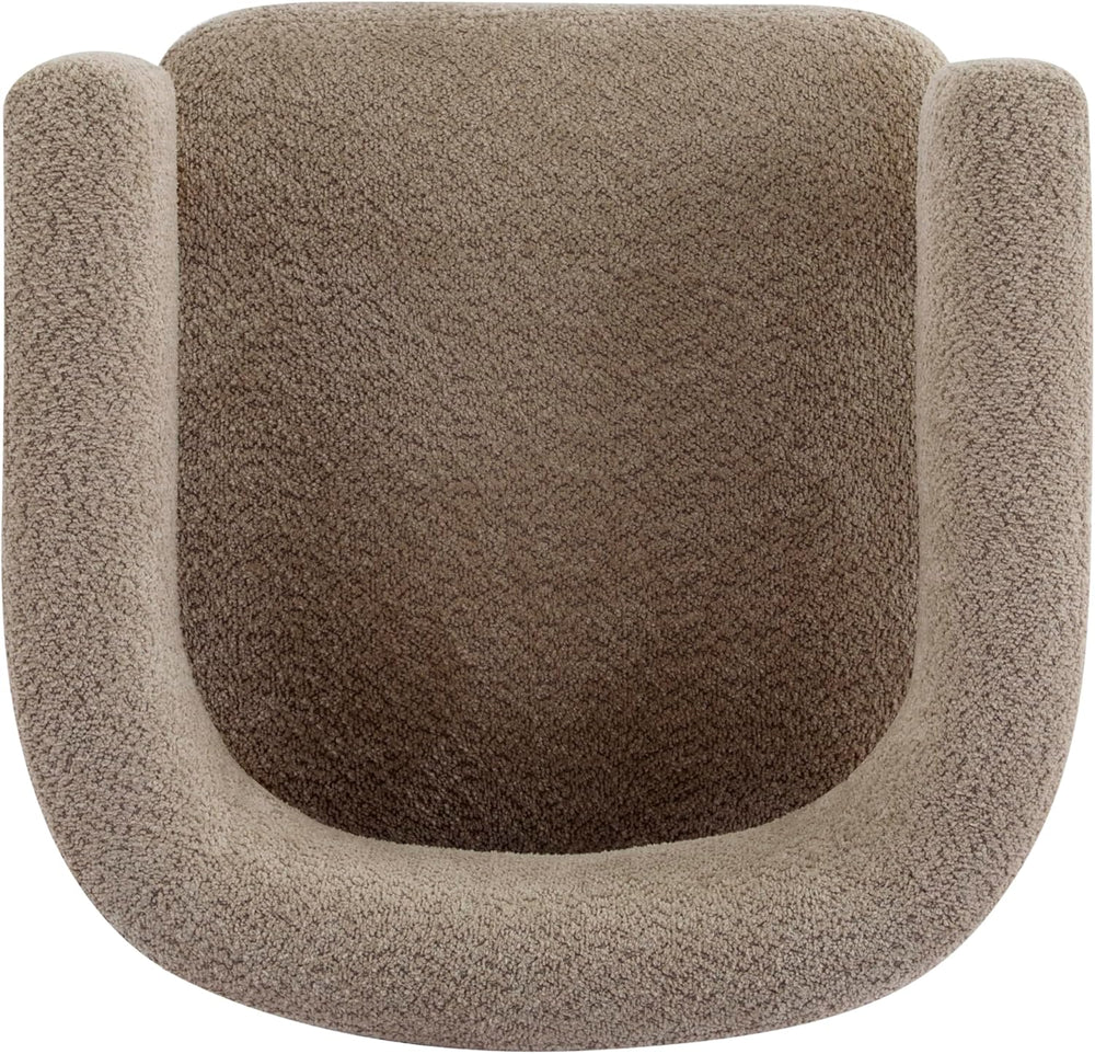 Christopher Knight Home Carly Low Profile Accent Chair, Round Backrest Side C...