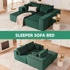 108” Modular Sectional Sofa, Cloud Sectional Couch with Deep Seat, Modern Modular L-Shape Sofa Couch with Chaise,Upholstered Boneless Couches for Living Room Bedroom (Green, Left Facing Chaise)