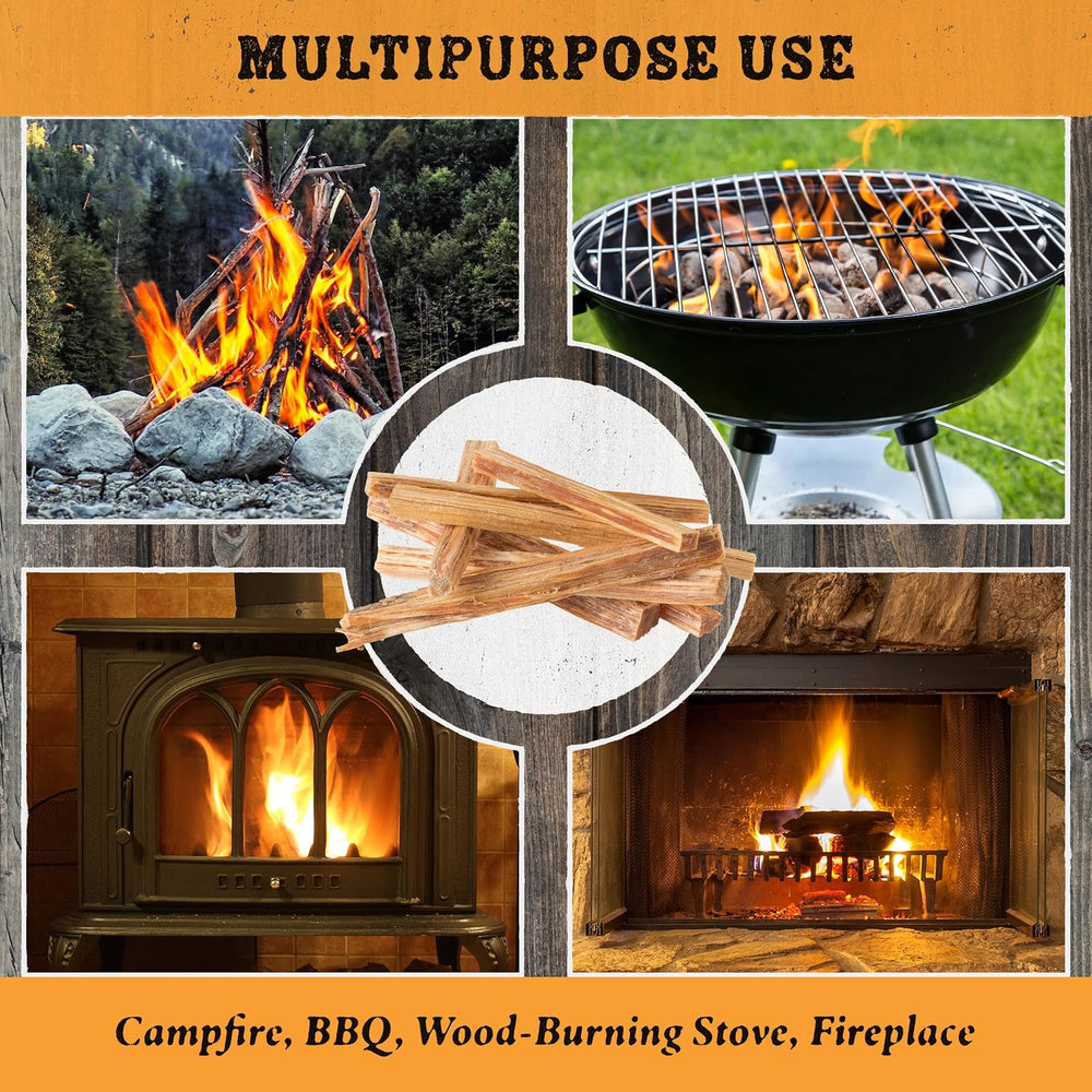 Fatwood Fire Starter Sticks 10lb Box - Indoor or Outdoor 100% All Natural Pin...