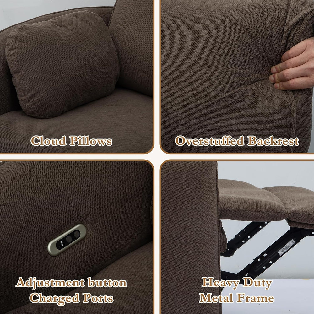 450lbs Oversized Power Recliner Chair for Big and Tall Adults, 52" Extra...