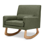 Nursery Works Sleepytime Rocker in Olive Boucle with Light Legs, Greenguard Gold and CertiPUR-US Certified