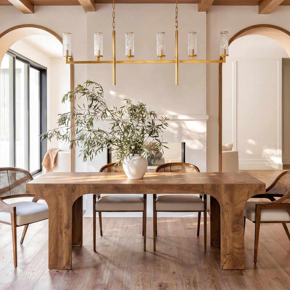 Tribesigns Large Dining Table for 6-8 People, 70.9" Long Wooden Kitchen ...