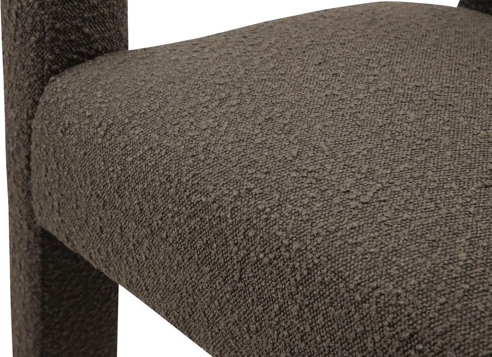 Meridian Furniture 865Brown Athena Collection Modern | Contemporary Boucle Fa...