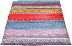 MAXYOYO Mattress Cover for Traditional Japanese Futon Mattress | Futon Floor Mats Cover with Zipper, Super Soft and Machine Washable, Boho Style, Twin