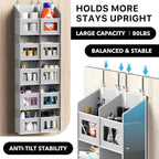 Simple Houseware Extra Large Heavy Duty 10 Pockets Over the Door Organizer | 80 lbs Capacity for Pantry, Closet, Bathroom, 5 Clear Window Pockets