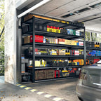 REIBII 60 "W Storage Shelves Heavy Duty, 6 Tier Garage Shelving, 3500 LBS Industrial Shelving, Adjustable Metal Shelves for Garage, Warehouse, School, Commercial, Business, 84 "H x 60 "W x 24 "D