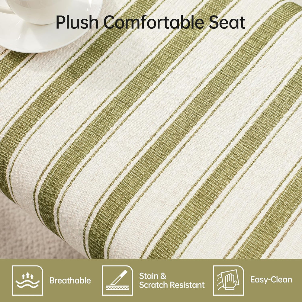 VKNOW 41" Upholstered Entryway Bench, End of Bed Bench with Cushion and ...