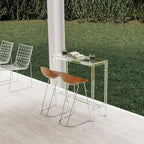 Sumerflos Acrylic Counter Height Table - 39" Clear Bar Table Rectangular High Top Pub Table Kitchen & Dining & Living Room, Indoor & Outdoor Sturdy and Durable, Easy to Assmble