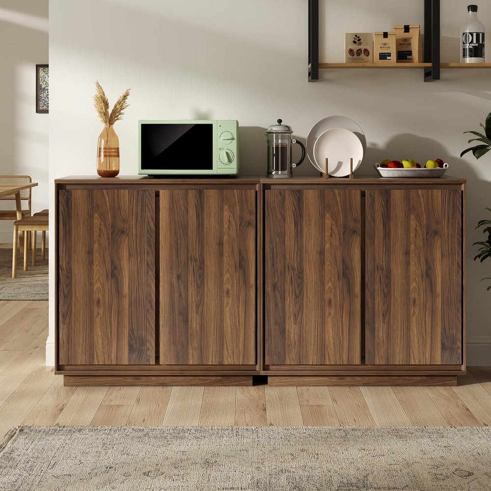 1pcs Sideboard Cabinet Buffet Cabinet with Storage with Adjustable Shelves an...