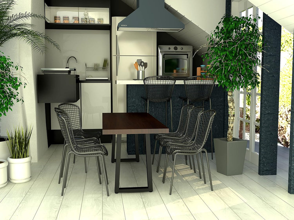 Metal Table Legs Heavy Duty Square Tube Desk Frame Modern Dining Table/Coffee...