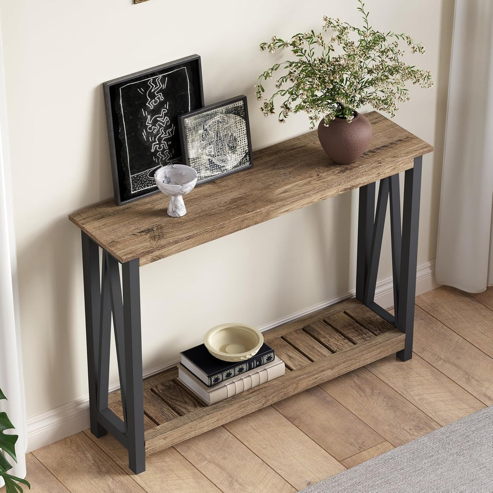 ChooChoo Farmhouse Console Table, Narrow Sofa Table for Entryway, 40 Inch | R...