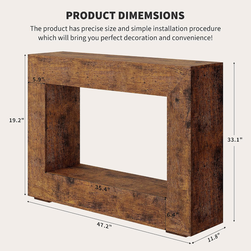 GAOMON 47" Narrow Wood Console Table with Storage Shelf - Vintage Accent...