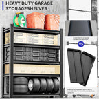 Heavy Duty Garage Shelving Unit, 72" H 2000 LBS Metal Storage Shelves, 5 Tier Adjustable Shelving Units for Organization, Heavy Duty Garage Storage Rack (72''H x 36''W x 16''D)