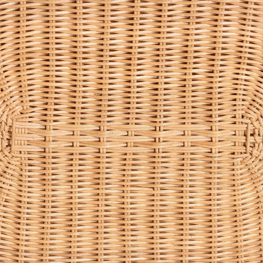 Bali & pari Elissa Bohemian Light Honey Rattan Elephant End Table