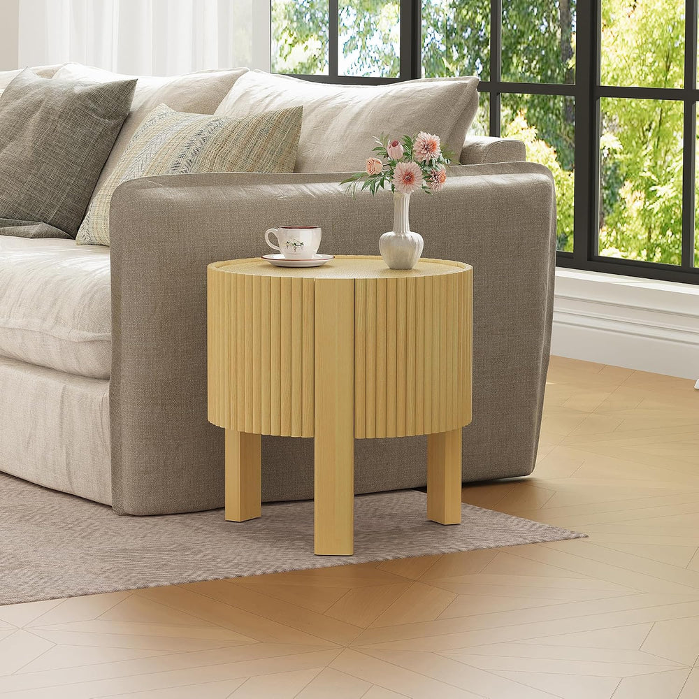 Living Room Table Set of 3 with 1 Coffee Table and 2 Side Tables | Soft-Close...