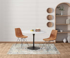 OSP Home Furnishings Trenton Modern Dining Chairs, Set of 2, Sand Faux Leather