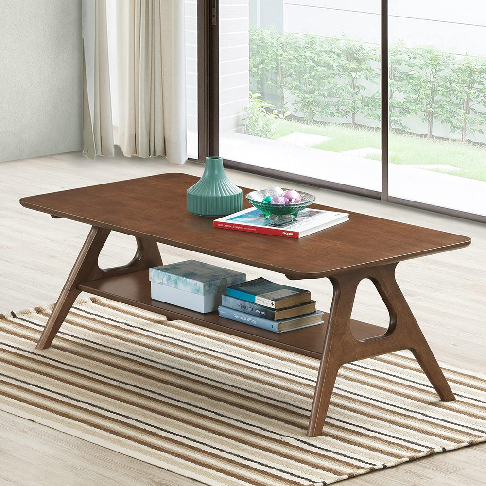 Roundhill Furniture Arona 3-Piece Coffee Table Set, Coffee Table and Two End ...