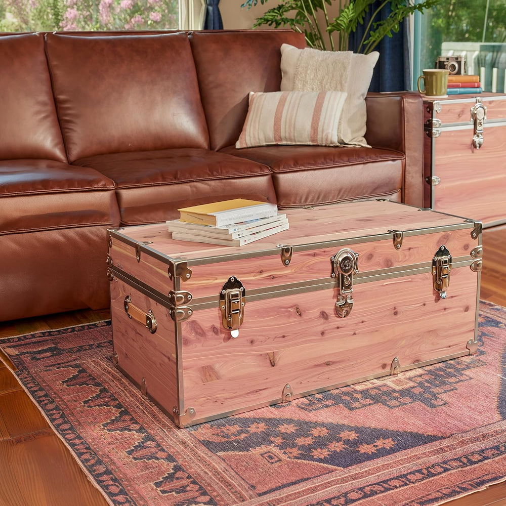 Rhino Knotty Cedar Large Chest, Coffee Table Storage Trunk, Bench | 32"L...