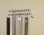 ClosetMaid Epoxy coated steel 8051 Tie and Belt Rack, White, 3.5