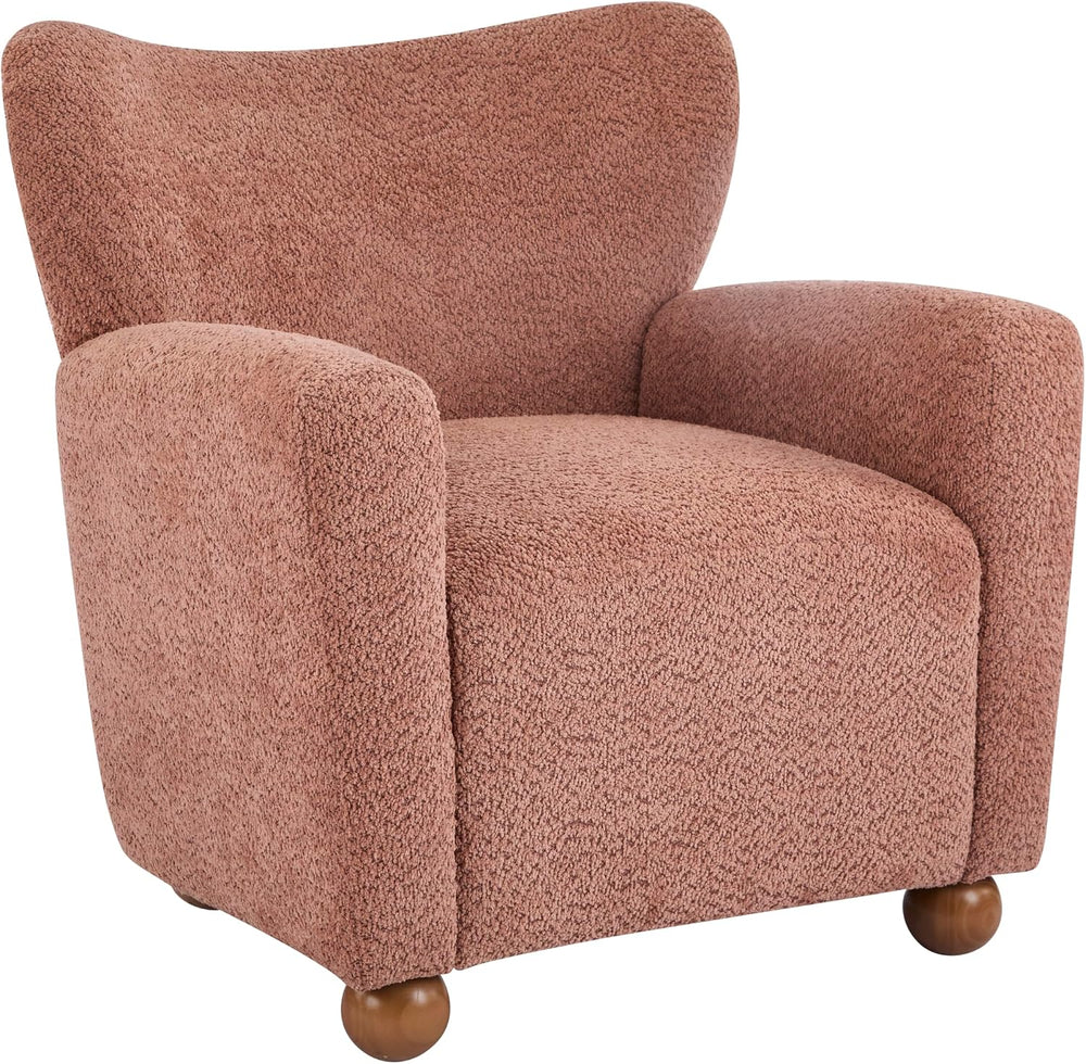 Christopher Knight Home Lindy Wingback Accent Chair, Upholstered Armchair wit...