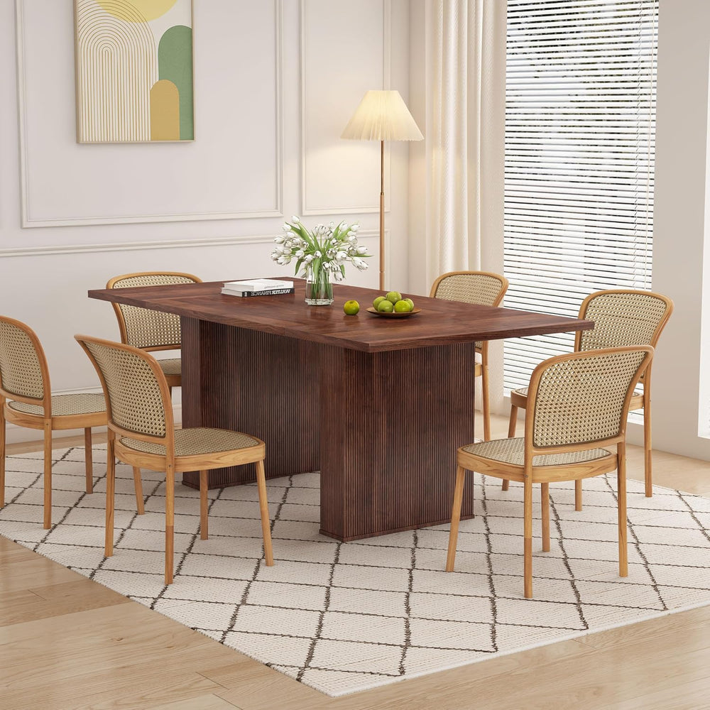 weselon 78 Inch Dining Table for 6 8 10, Modern Farmhouse Rectangular Kitchen...