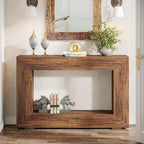 Tribesigns Farmhouse Console Table, 47 Inches Entryway Console Table with Storage, Industrial Hallway Accent Table for Living Room, Entrance