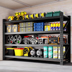 71" W Storage Shelves 5000lbs Garage Metal Shelving Heavy Duty Garage Shelves Adjustable Storage Shelves for Industrial, Factory,71" W X 24" D X 69" H