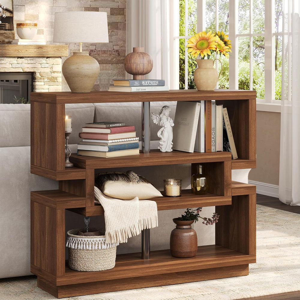 knoworld 40" Console Table for Entrayway, Farmhouse Entry Table with 4 T...