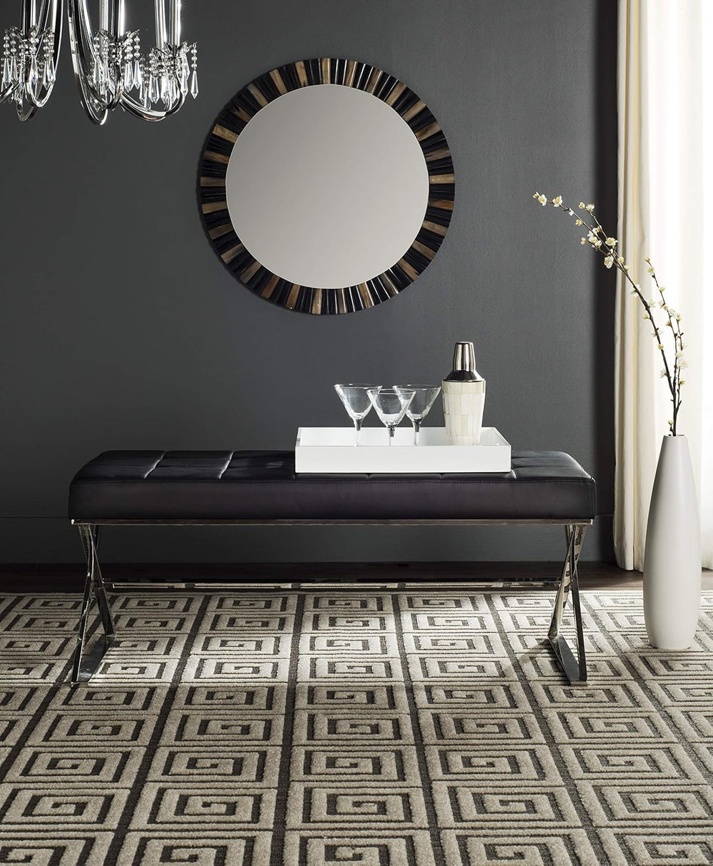 Safavieh Home Collection Micha Modern Glam Cream Bench