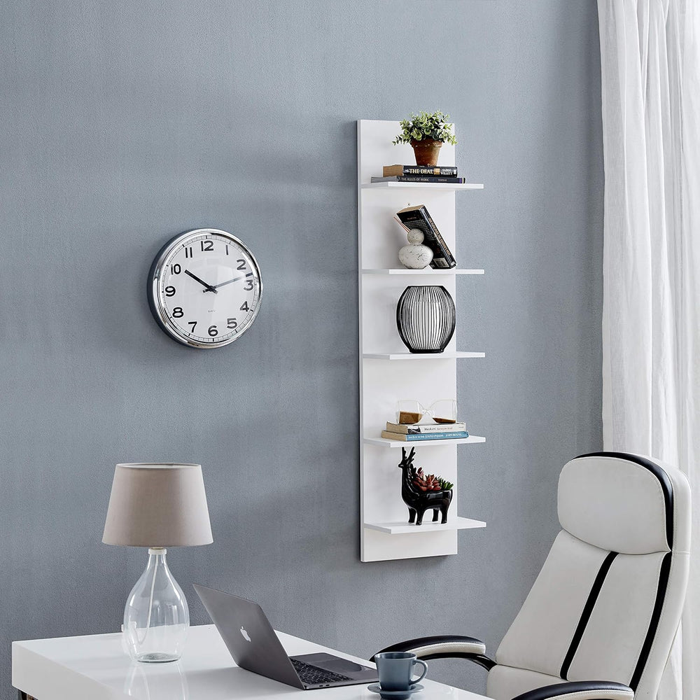 Danya B. Decorative Wall Mount Vertical Shelving Unit – Modern Column Shelves...