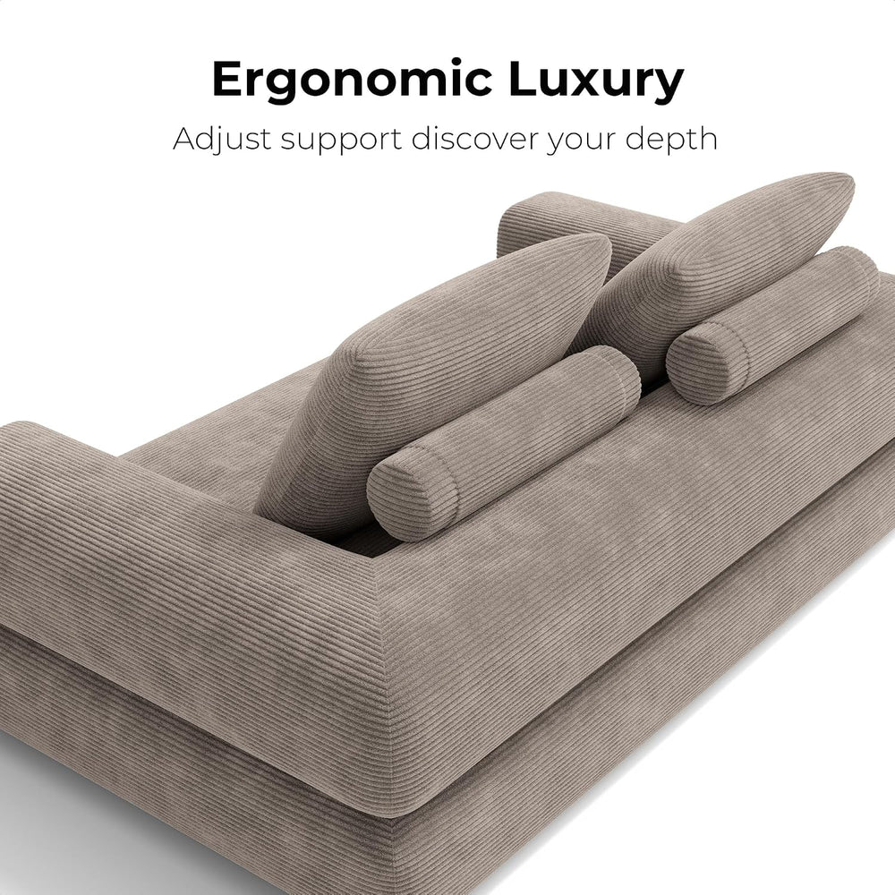 LIKIMIO FlipNest Convertible Sleeper Sofa Bed Floor Sofa 3-in-1 No Assembly, ...