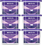 Lavender Fragrance Moisture Absorbers 6 Pack—Refillable 10.5 oz. Humidity Absorber Boxes for Closet, Bathroom, Car & Basement