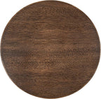 Kate and Laurel Wegner Traditional Wooden Round Drink Table, 8 x 23, Rich Brown, Elegant and Durable Pedestal Table for Use as Small Drink Table, Plant Stand, or Decorative Item Display